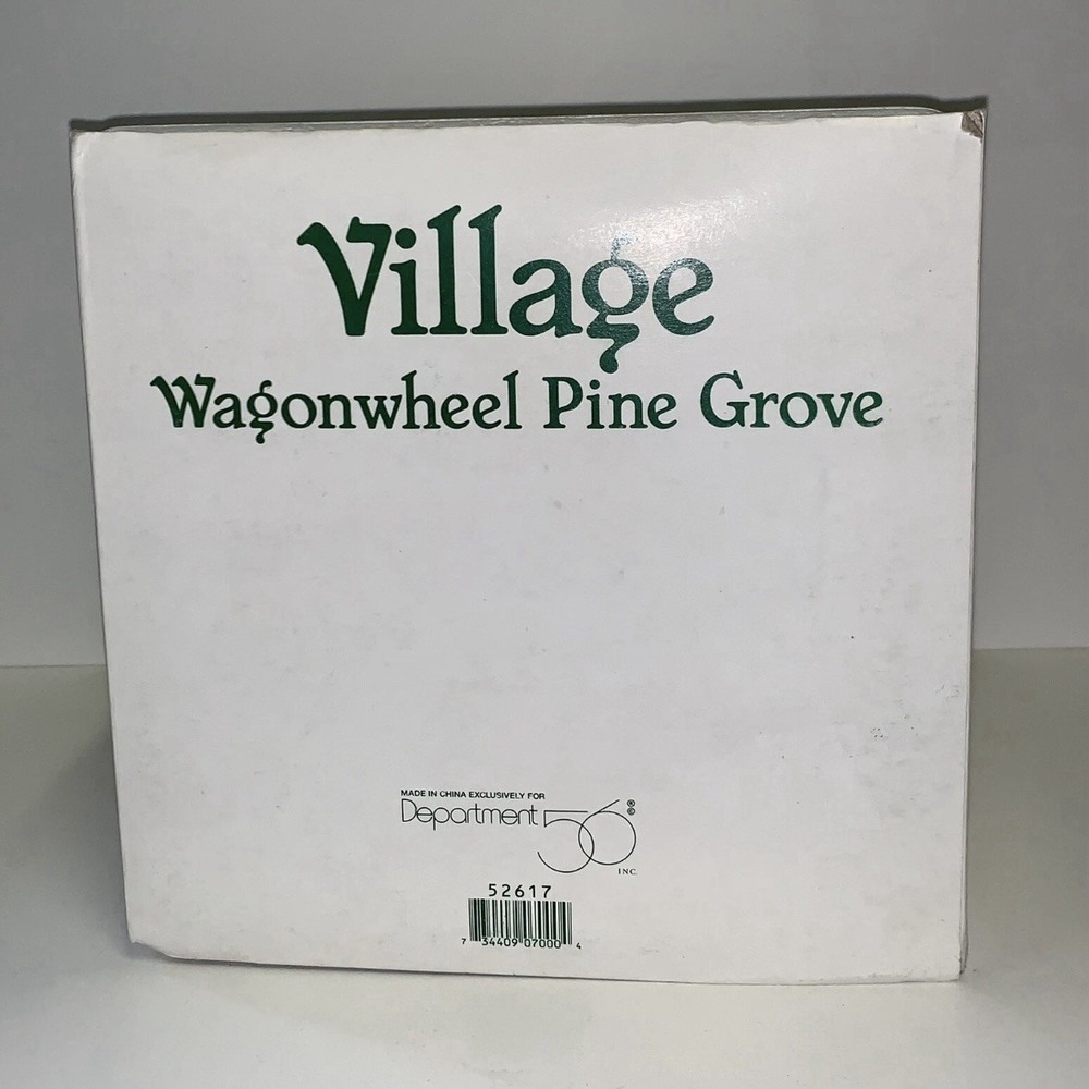 Dept 56 Wagon Wheel Pine Grove Christmas Village‎ Accessories Retired